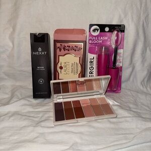 Makeup Bundle NEXXT Eye Cream Laura Geller Palette CoverGirl Mascara New Lot